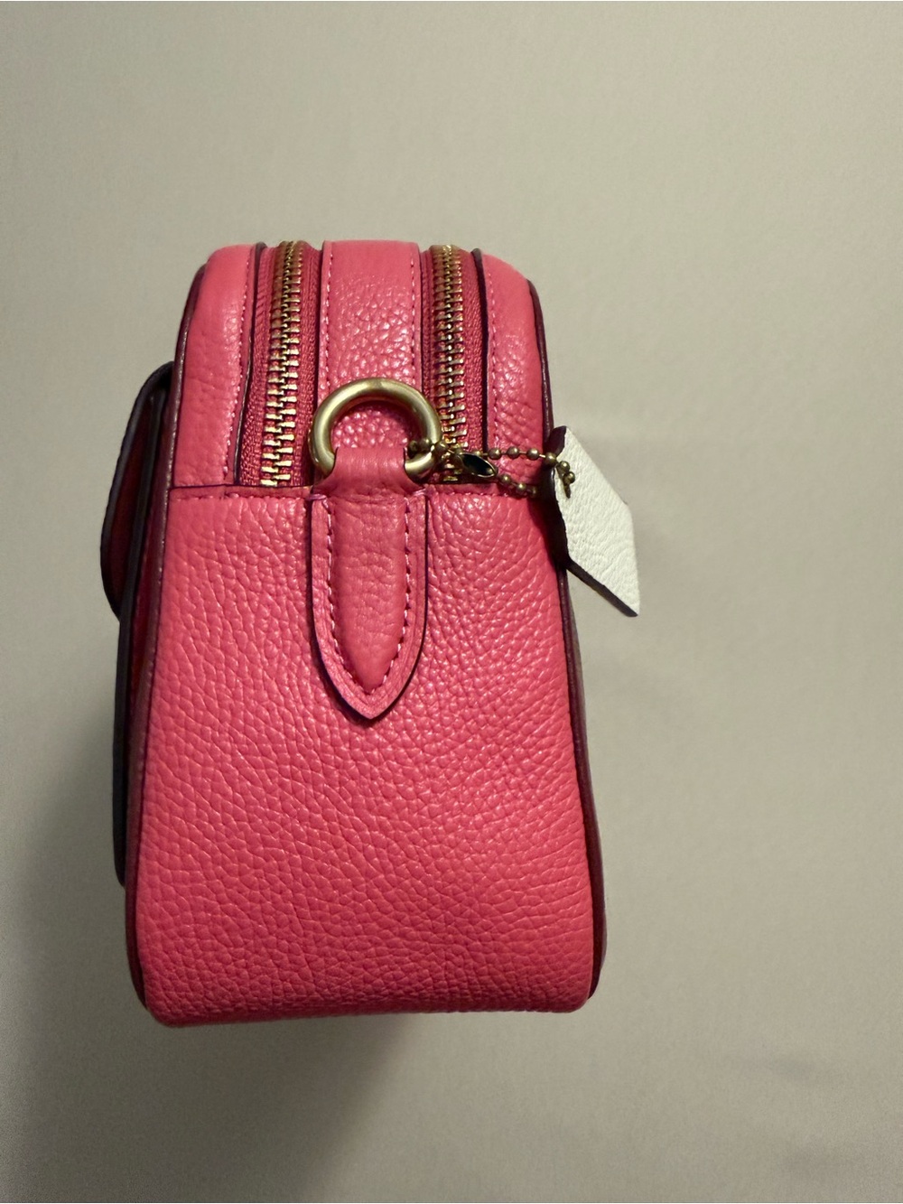 Coach Cassie Colorblock Camera Crossbody Bag in Pink, Cream & Burgundy - Picture 9 of 16